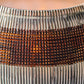 Tealight holder, HDStripe, Silver finish;Brown