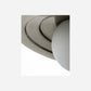 Lamp, HDCoin, Brushed silver finish, Matte white