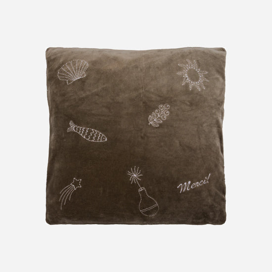 Cushion cover, HDPlay, Brown