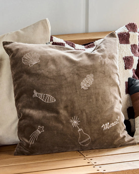 Cushion cover, HDPlay, Brown