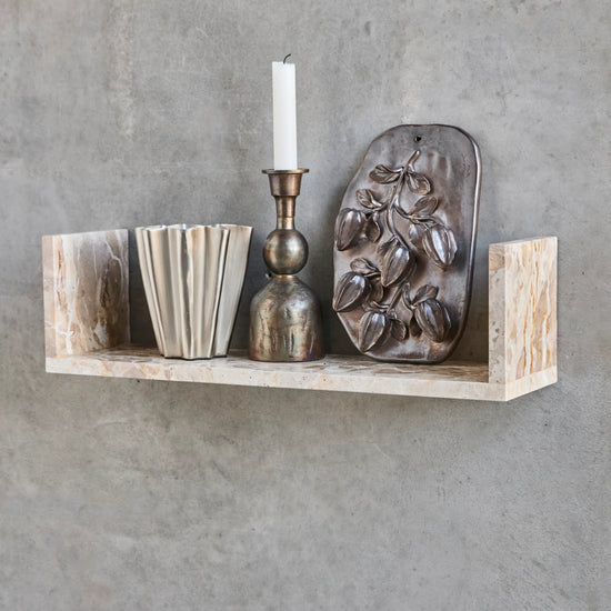 Shelf, HDMarr, Beige marble