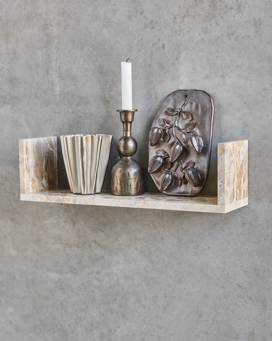 Shelf, HDMarr, Beige marble