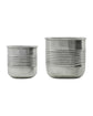 Planter, HDGroove, Antique silver finish