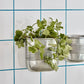 Planter, HDGroove, Antique silver finish