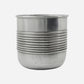 Planter, HDGroove, Antique silver finish