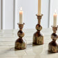 Candle stand, HDCast, Antique brass