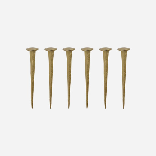 Nail hooks, HDWall, Brass finish