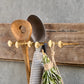 Nail hooks, HDWall, Brass finish