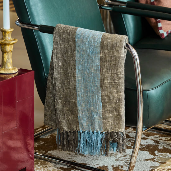 Throw, HDPonra, Brown;Light blue