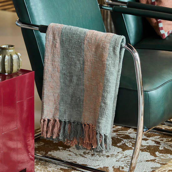Throw, HDPonra, Khaki;Burned red