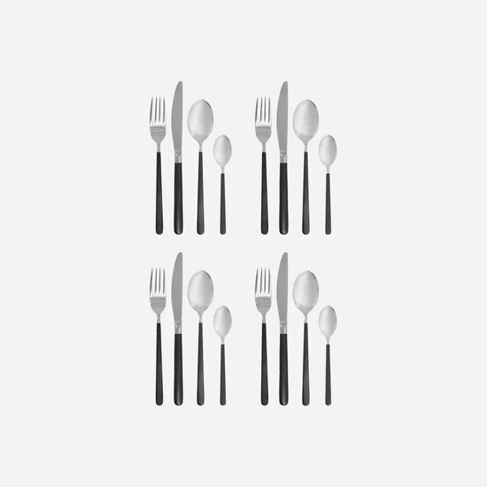 Cutlery set, HDOx, Black, Silver