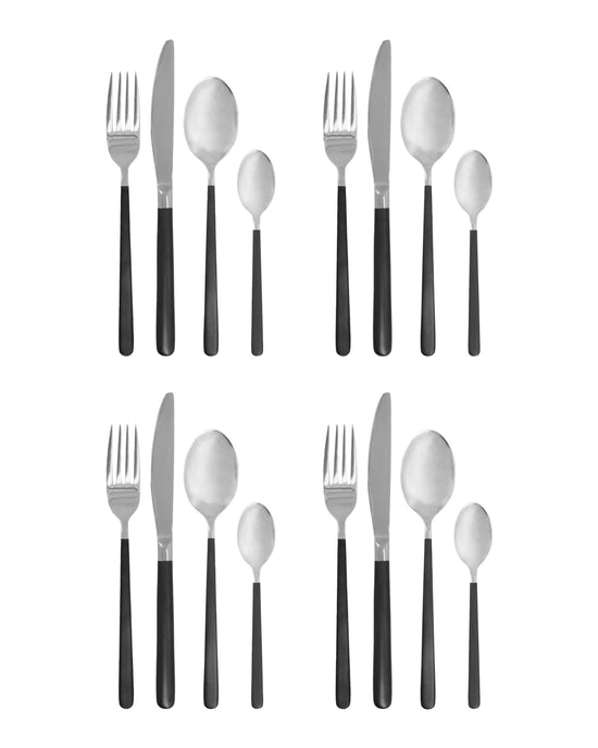 Cutlery set, HDOx, Black, Silver