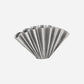 Vase, HDFlood, Gebürstetes Silber-Finish