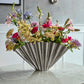 Vase, HDFlood, Gebürstetes Silber-Finish