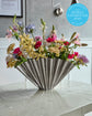 Vase, HDFlood, Brushed silver finish