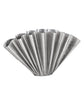 Vase, HDFlood, Brushed silver finish