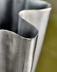 Vase, HDFlood, Brushed silver finish