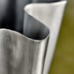 Vase, HDFlood, Brushed silver finish