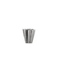 Vase, HDFlood, Brushed silver finish