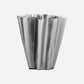 Vase, HDFlood, Brushed silver finish