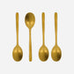 Teaspoon, NVSpoon, Antique gold finish