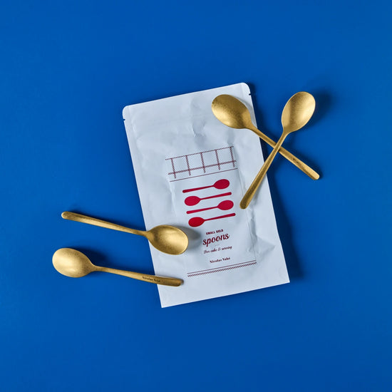 Teaspoon, NVSpoon, Antique gold finish