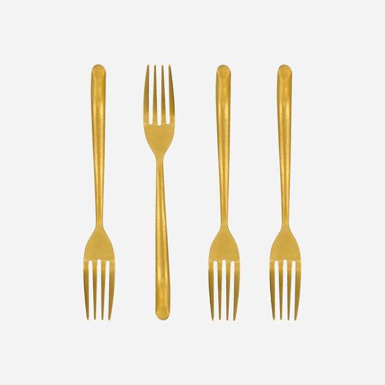 Cake fork, NVCake, Antique gold finish