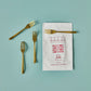 Cake fork, NVCake, Antique gold finish
