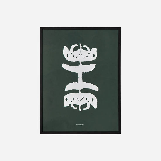 Wall art, HDFairy, Mørkegrøn;Hvid