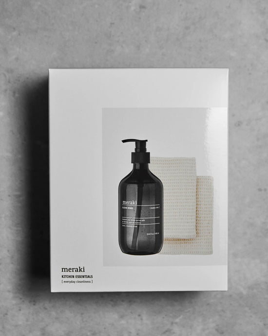 Gift box, Shadow Lake Dish Wash + Dish Cloth Beige, 490 ml