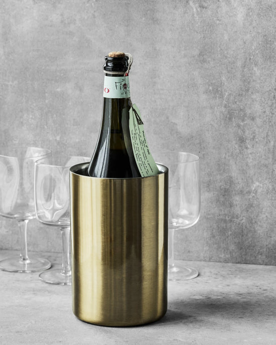 Wine cooler, HDKett, Antique brass finish