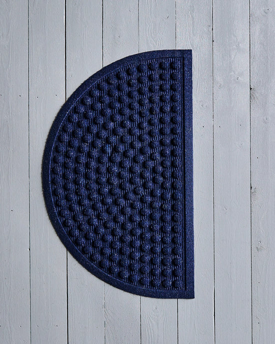 Door mat, HDEntry, Half Round, Blue