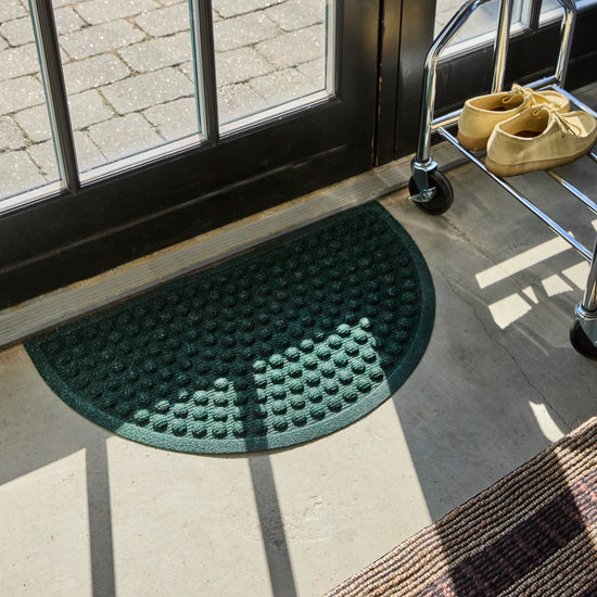 Door mat, HDEntry, Half Round, Green