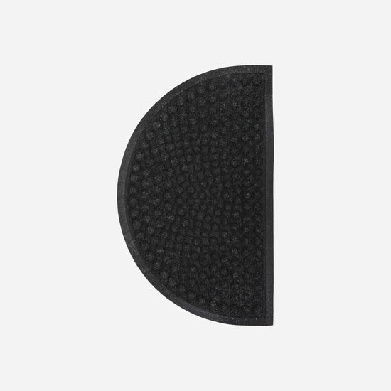 Door mat, HDEntry, Half Round, Black