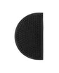 Door mat, HDEntry, Half Round, Black