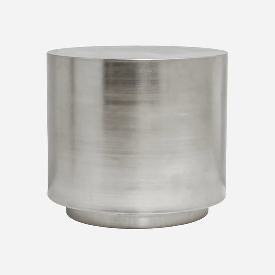 Side table, HDStep, Brushed silver finish