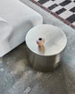 Beistelltisch, HDStep, Gebürstetes Silber-Finish