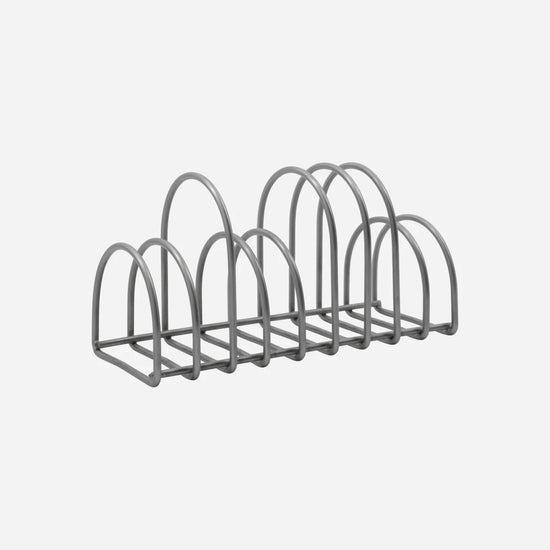 Organiser, HDPampi, Brushed silver finish