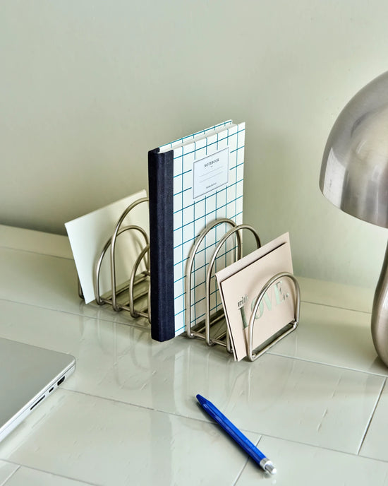 Organizer, HDPampi, Gebürstetes Silber-Finish