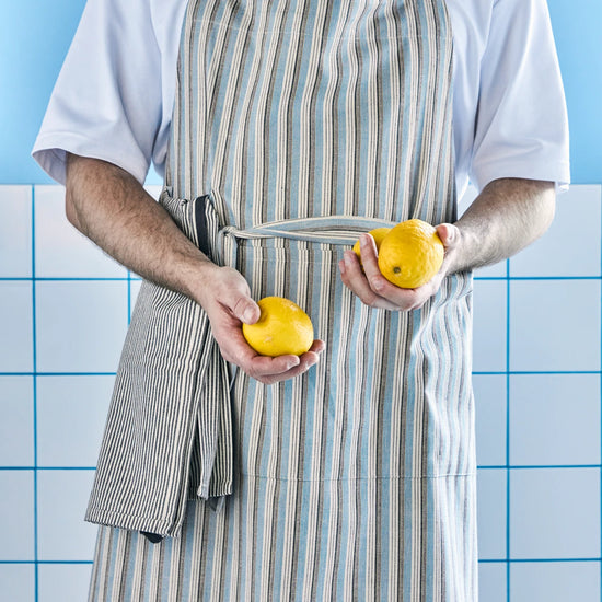 Schürze, HDCook, Blau;Sand