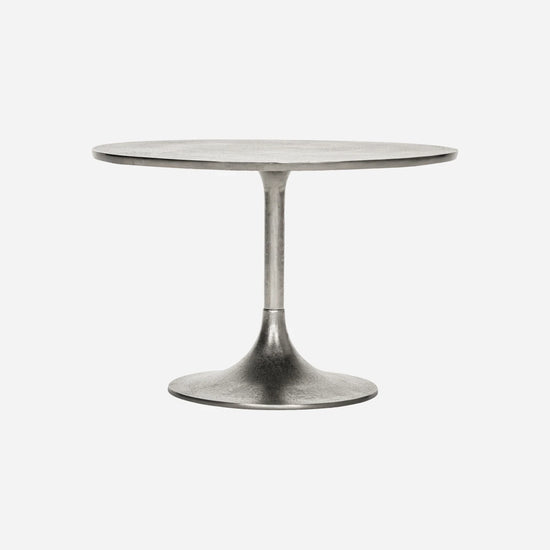 Side table, HDPan, Silver finish