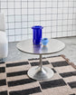 Beistelltisch, HDPan, Silber-Finish