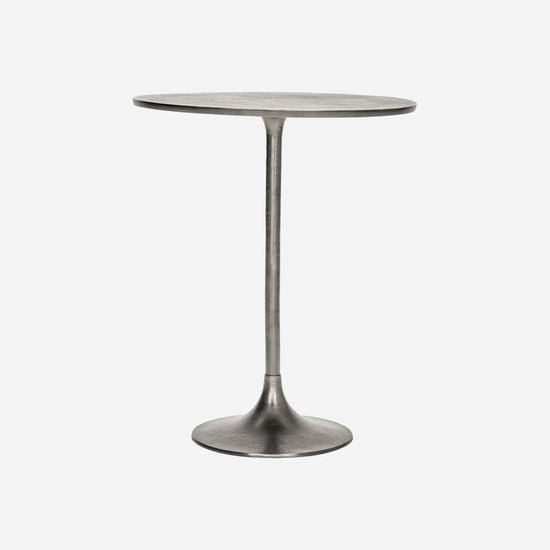Café-Tisch, HDPan, Silber-Finish