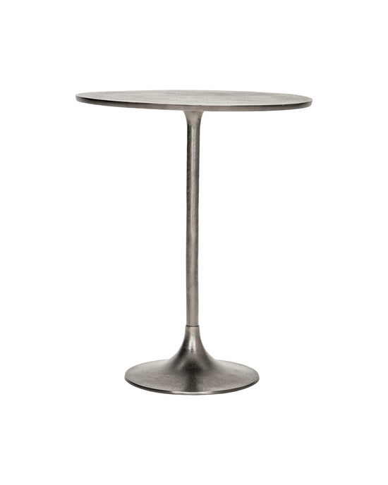 Cafe table, HDPan, Silver finish