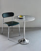 Cafe table, HDPan, Silver finish