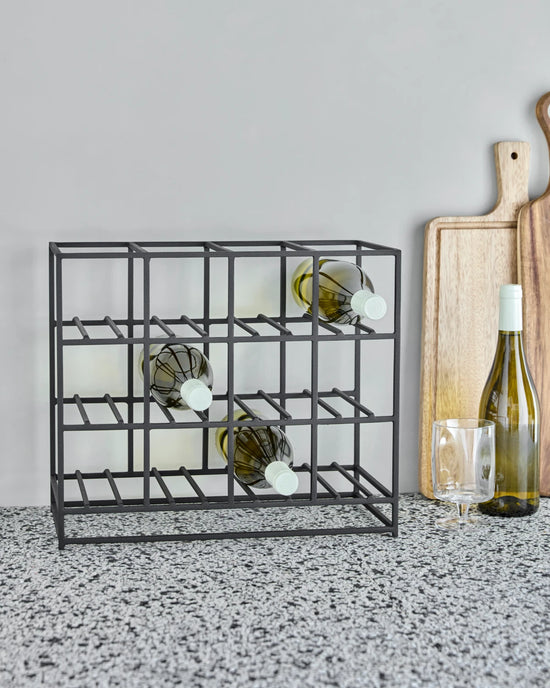 Wine rack, HD12, Black