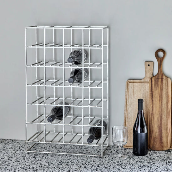 Weinregal, HD24, Silber-Finish