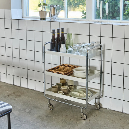 Trolley, HDRoll, Large, Off-White, Crome