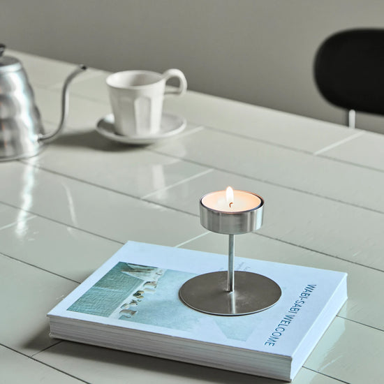 Tealight holder, HDAnit, Silver finish