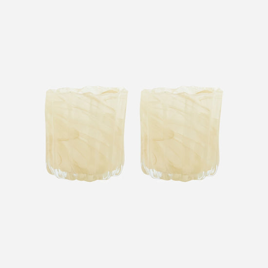Tealight holder, HDCurl, Beige